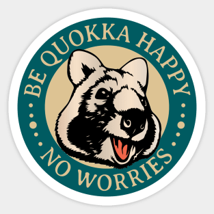 BE QUOKKA HAPPY ii Sticker